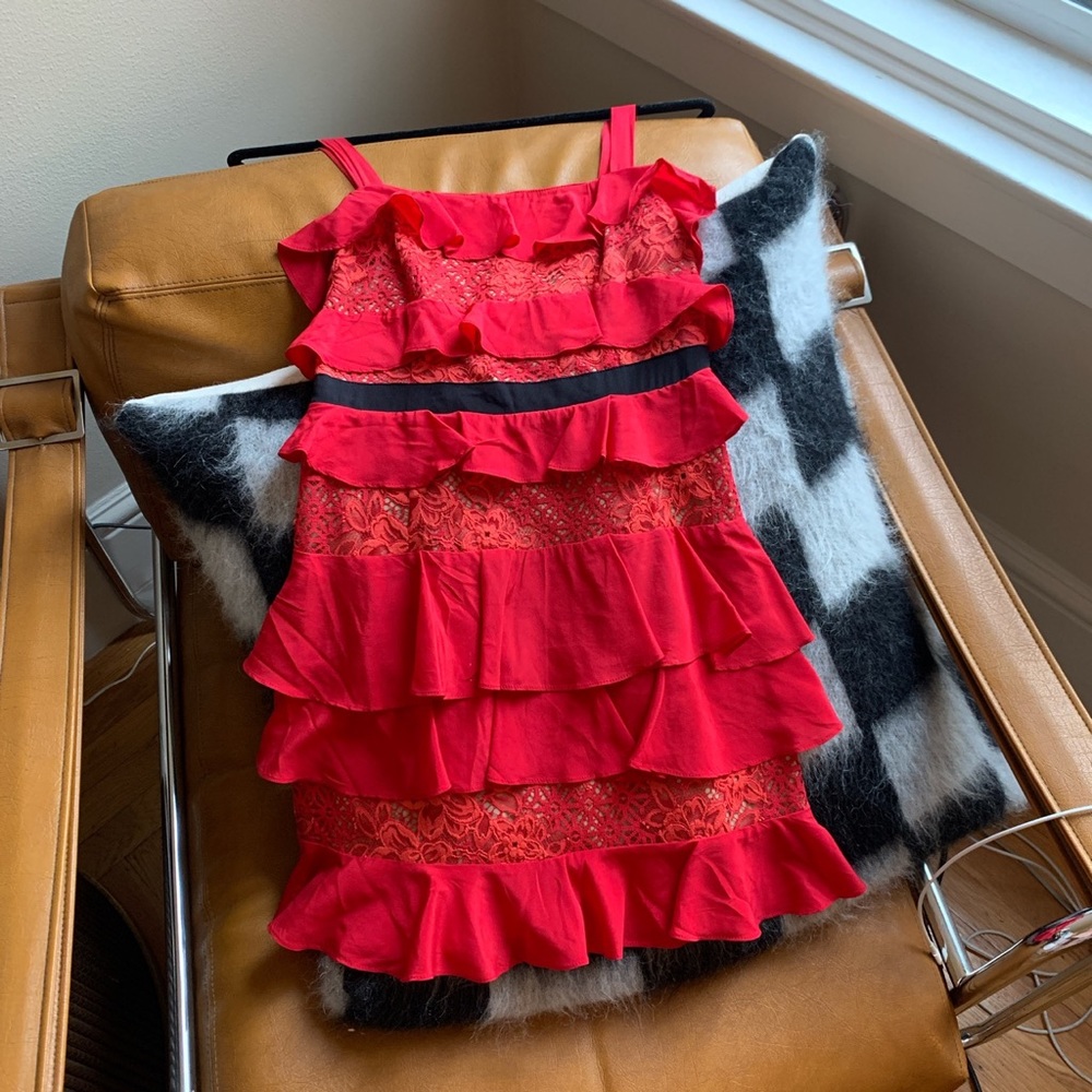 For love & Lemons red dress size xs